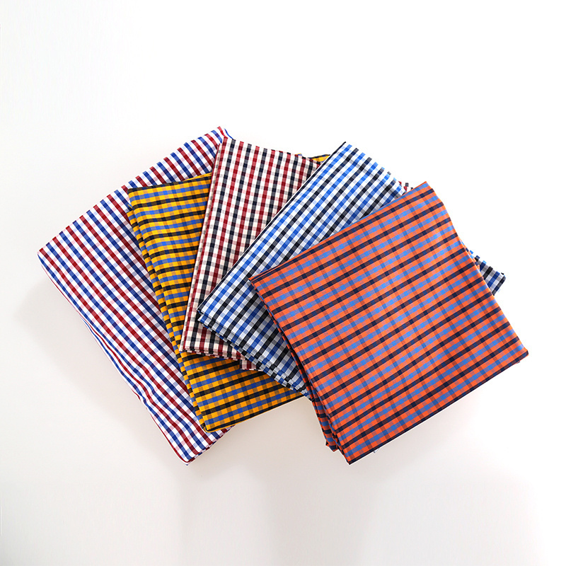 High quality customized 100% cotton yarn dyed plaid fabric for shirts