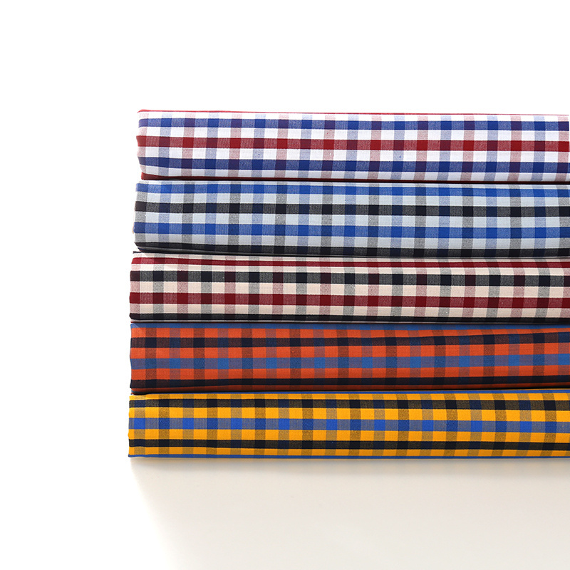 High quality customized 100% cotton yarn dyed plaid fabric for shirts