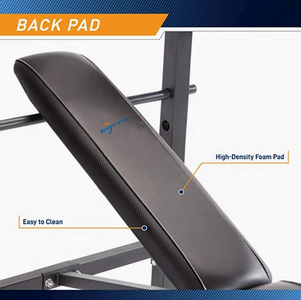 Adjustable Folding Workout Station Bench Press Rack