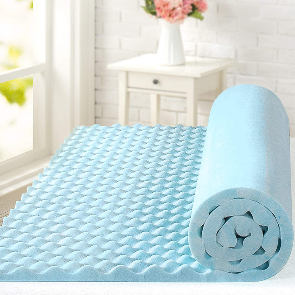 Egg Crate Design Warming And Cooling Mattress Aloe Vera Mattress Hot Selling Memory Foam Mattress In Box With Low Price