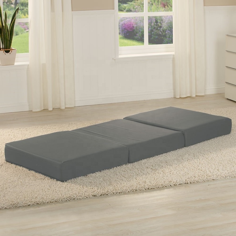 OEM Portable Tri Folding Bed Mattress 3 In 1 Foldable Cushion Foam Topper Guest Mattress for Easy Storage Home Rest Mattress