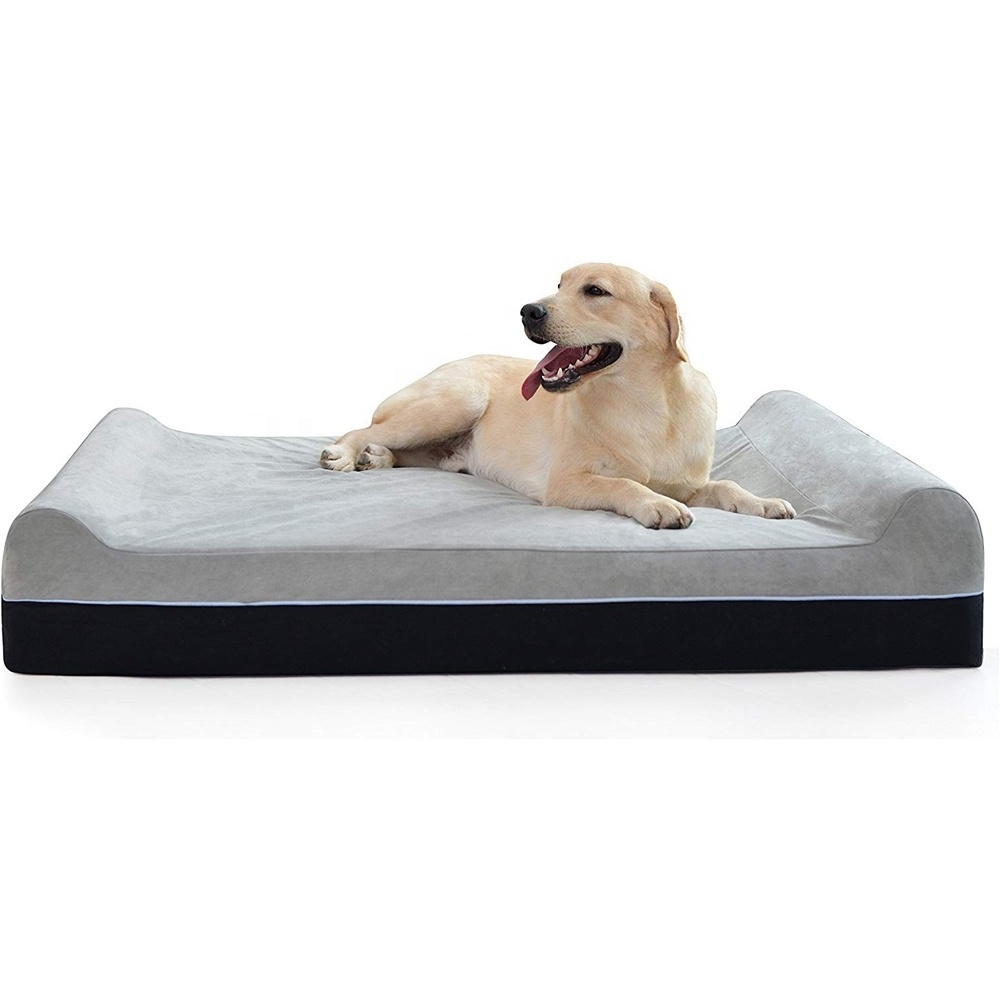 Factory Direct orthopedic memory foam dog bed luxury large cat pet waterproof memory foam orthopedic dog bed