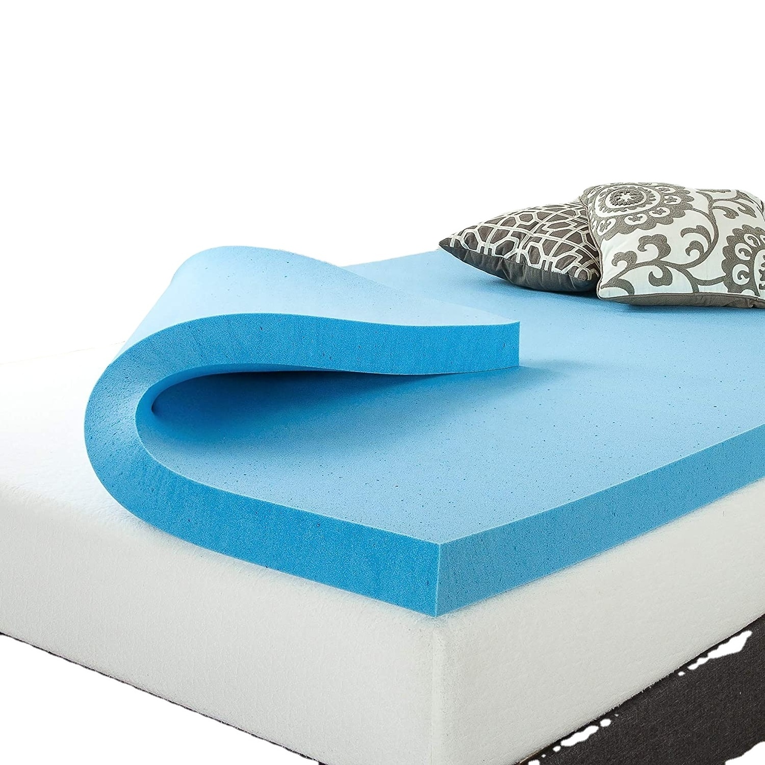 OEM 4 Inch memory foam mattress topper mattress pads & toppers for queen bed gel mattress topper