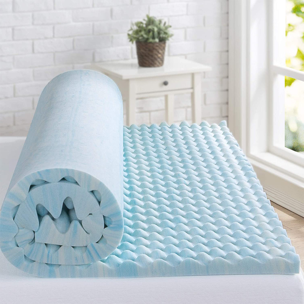 Egg Crate Design Warming And Cooling Mattress Aloe Vera Mattress Hot Selling Memory Foam Mattress In Box With Low Price