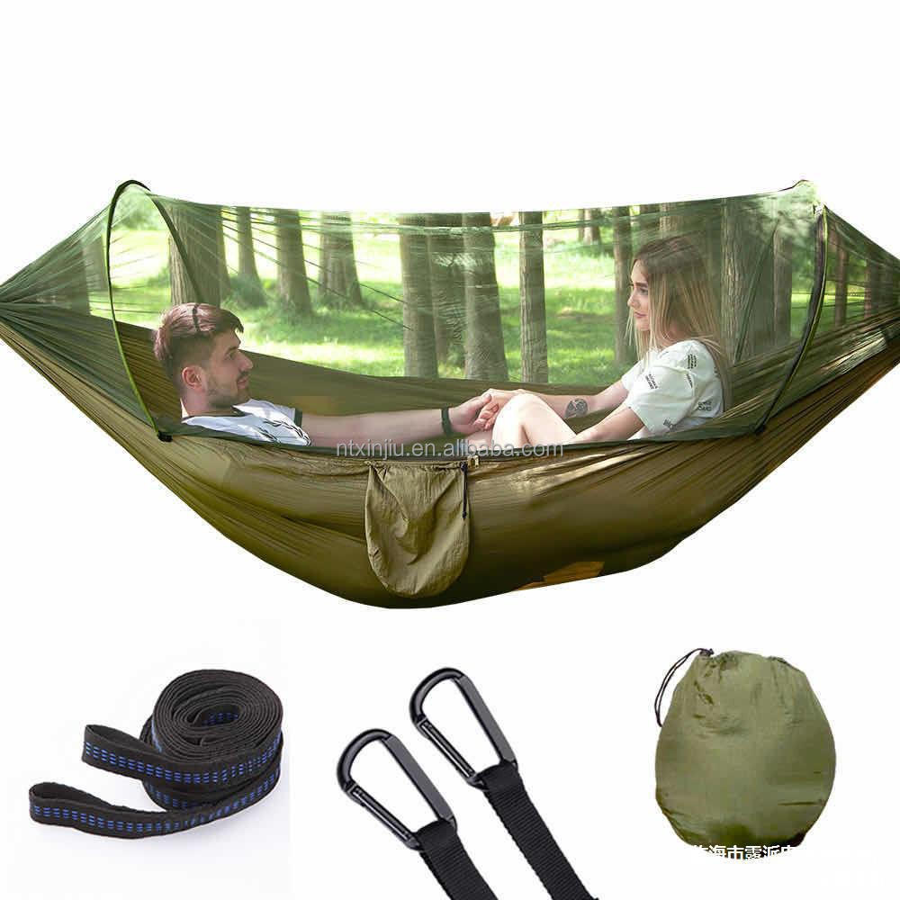 Hot-Product Bed Outdoor Swing Fully Automatic Quick Opening Hammock With Mosquito Net