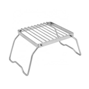 Folding Backpacking Camping Stove Oven BBQ Grill Rack Stand Rack Stainless Steel Folding Camping Barbecue