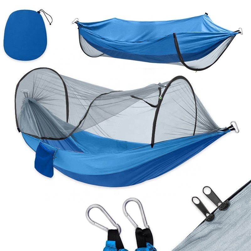 Portable Waterproof Nylon Camping Hammock Tent with Mosquito Cover Net for Adults for Outdoor Camping