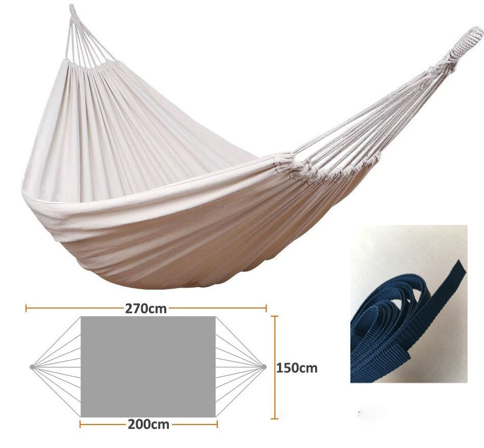 Factory Direct Price Net White Canvas Outdoor Hammock