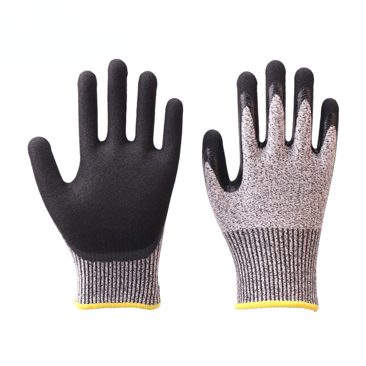 China Manufacturer Factory Direct Supply Anti Oil Cut Resistant Nitrile Gloves