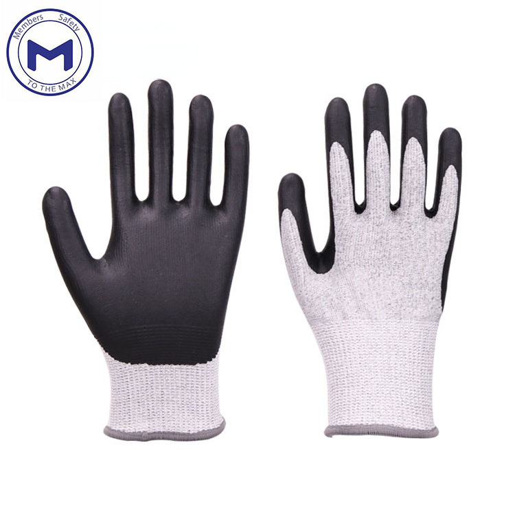 China Manufacturer Factory Direct Supply Anti Oil Cut Resistant Nitrile Gloves