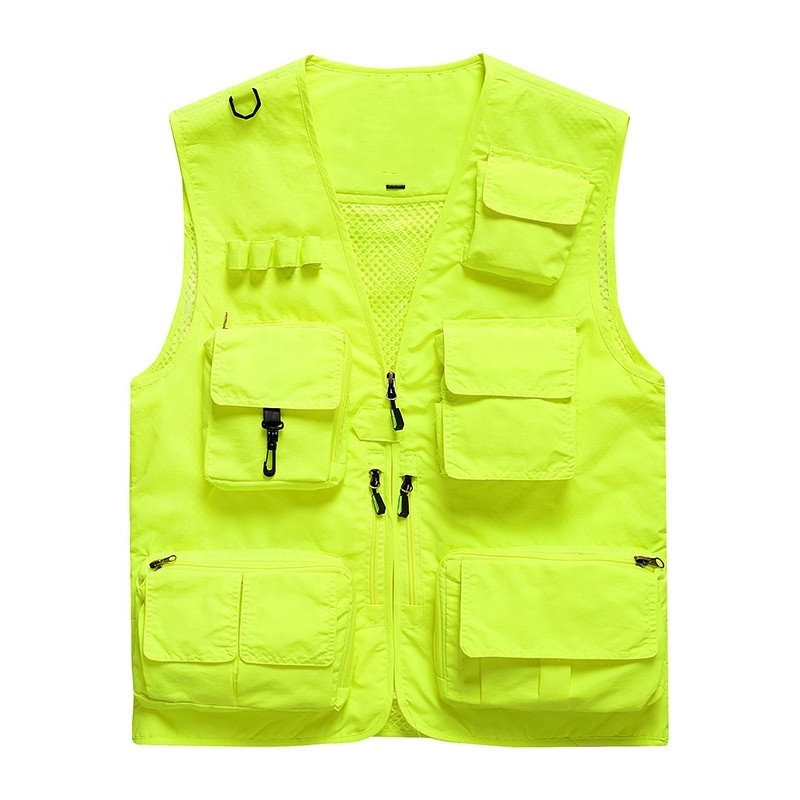 Vestes Pour Hommes Soft Shell Multi Pocket Photography Quick Dry Vest Life Jacket Outdoor Fishing And Hunting Vest For Men