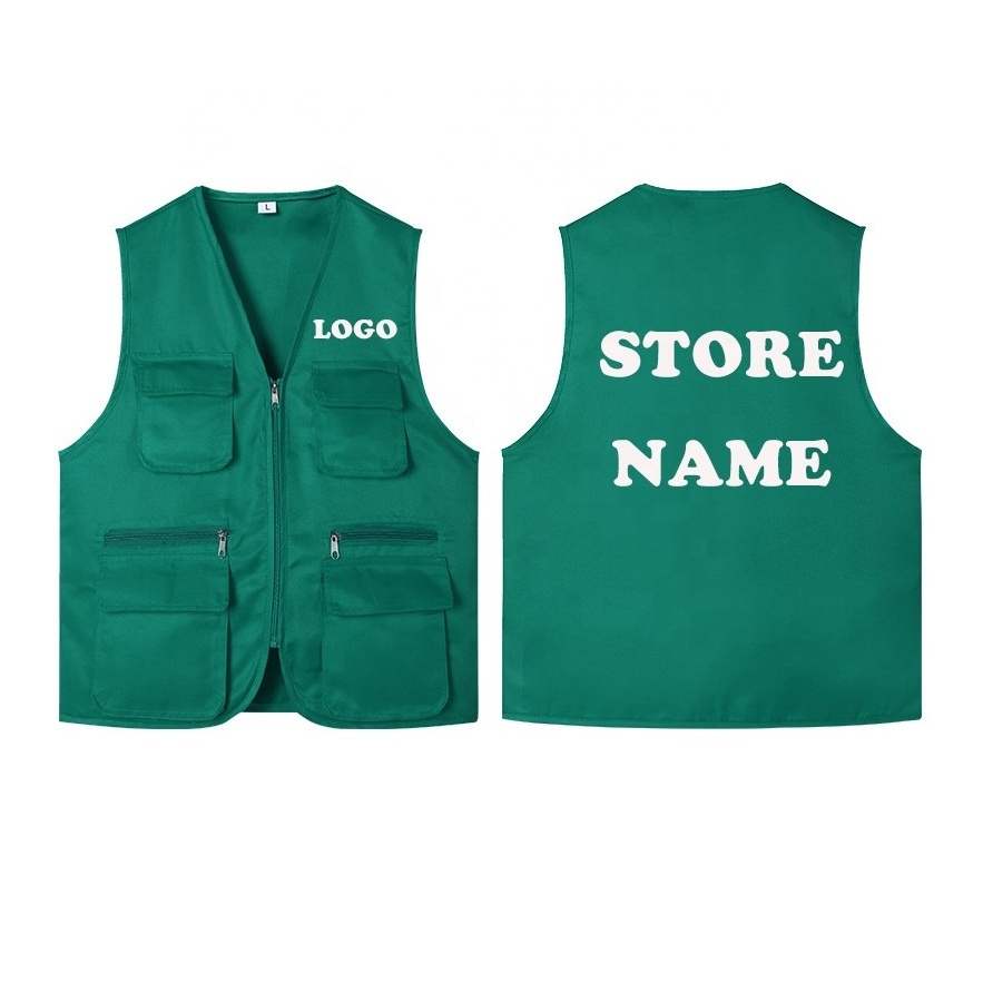 Customized Fishing Vests with High Cost-effectiveness Factory Supplies Multi Pocket Vests Shooting Suits Men's Vests with Pocket