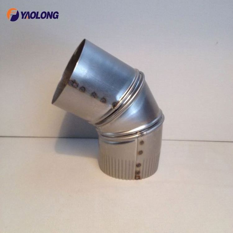 Stainless Steel Round Stove Chimney Flue Pipe Air Ventilation Duct Tube