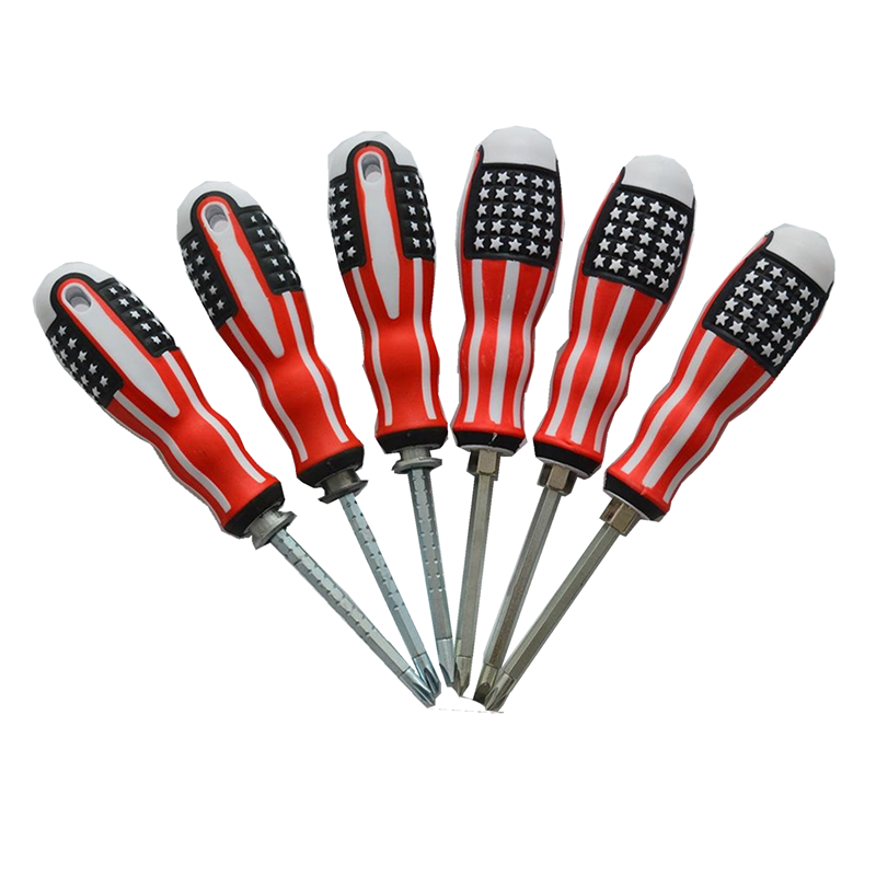 Hand tools cross-shaped replaceable adjustable telescopic bit strong magnetic screwdriver