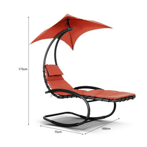 Rouser Outdoor Garden Furniture Hanging Camping Chairs Patio Swings Garden Lounger Chair with Canopy