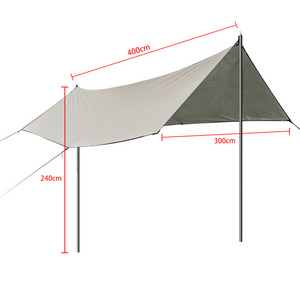 Rouser Outdoor Portable Outdoor Camping 190T Polyester UV-proof Sunscreen Folding Sun Shade Shelter Awning Canopy Tarp Tent