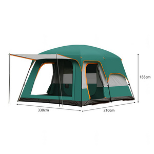 Rouser Outdoor Heavy Duty Two Bedroom 4-5 Person Glamping Camping Tent with Canopy