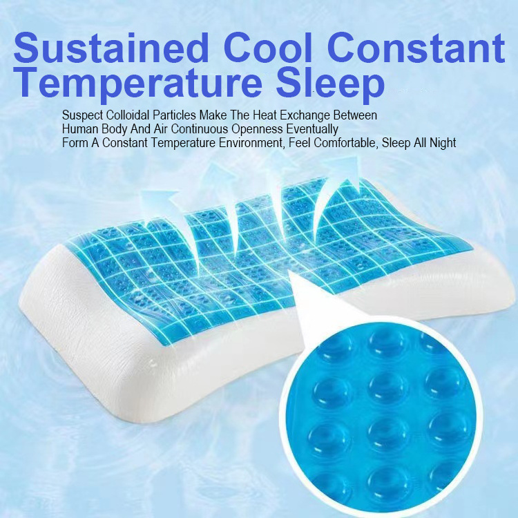 In Stock Wholesale Price Extra-Dense Customized Cooling Gel Pillow Memory Foam Pillow