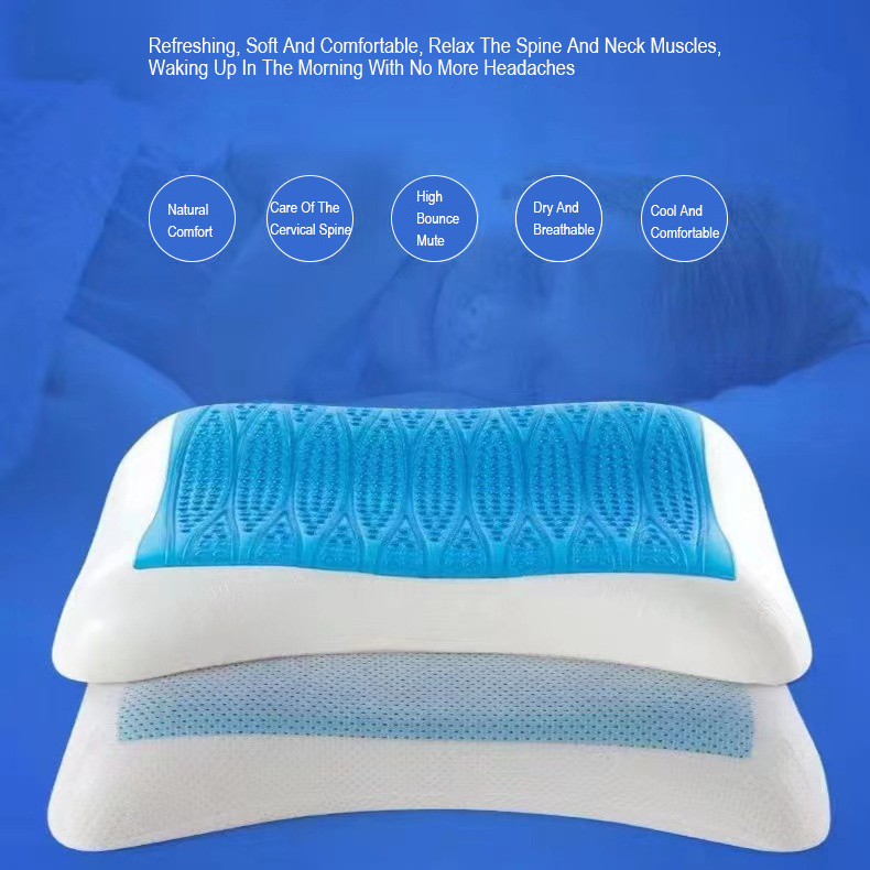 In Stock Wholesale Price Extra-Dense Customized Cooling Gel Pillow Memory Foam Pillow