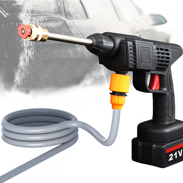 portable powerful high pressure 24V lithium cordless wireless car wash water jet foam gun car washer