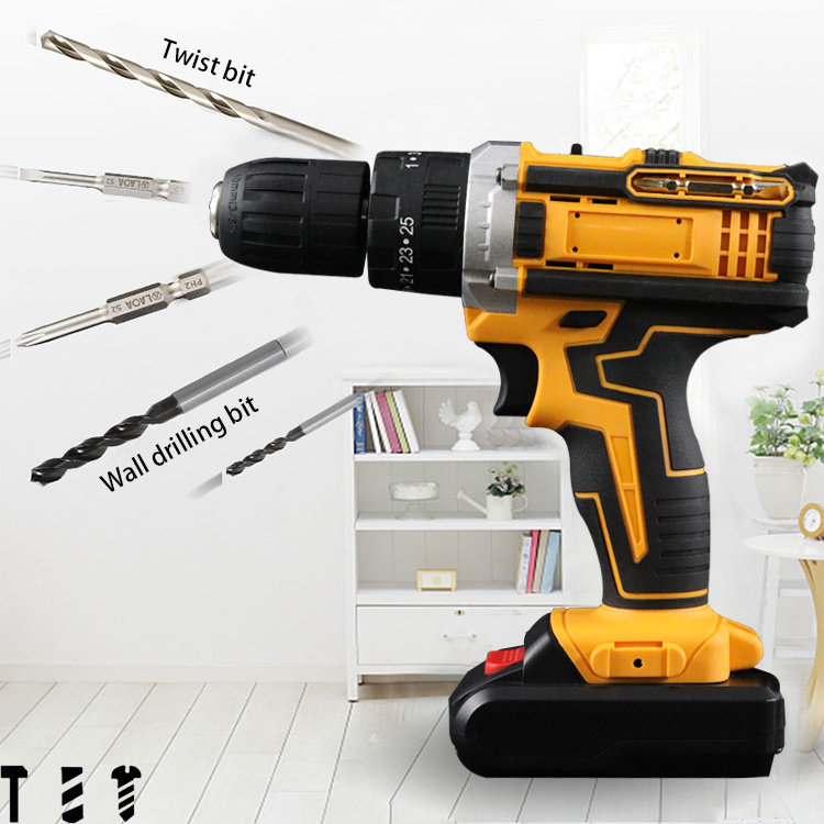 AL41 Power Work Tools 24V Cordless Electric Drill Hammer Rechargeable Electric Screwdriver