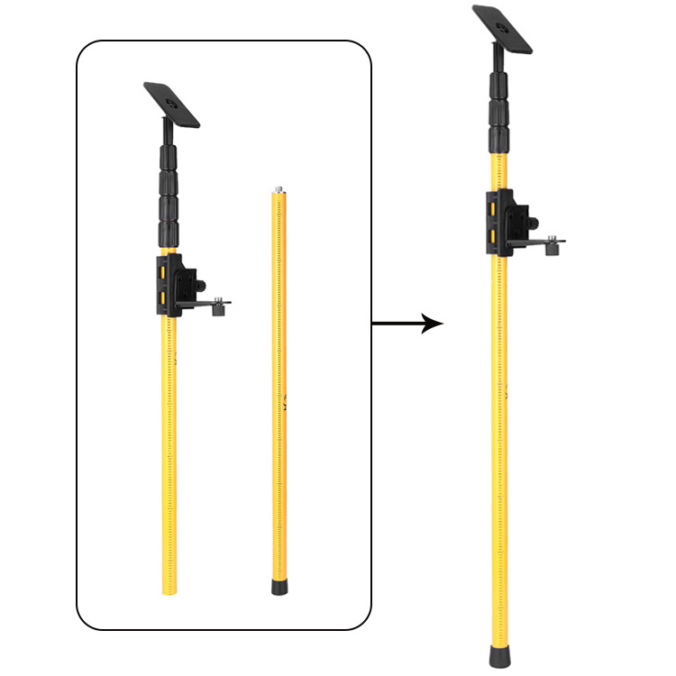 Extend Laser Level Bracket Adapter Mount Ceiling Leveling Rod Laser Level Telescoping Pole with 1/4\\\