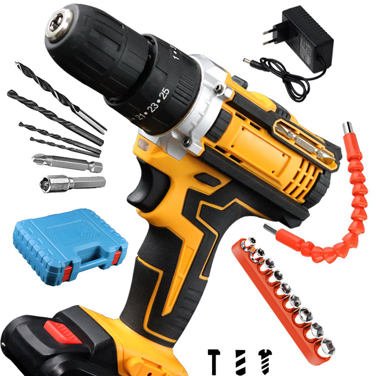 AL41 Power Work Tools 24V Cordless Electric Drill Hammer Rechargeable Electric Screwdriver