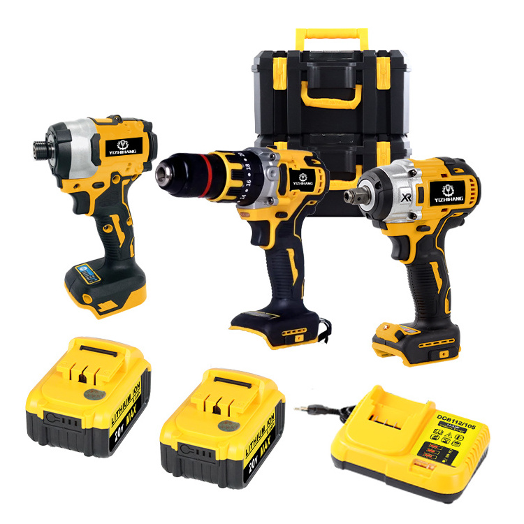 20v dewa cordless drills power tool sets combo kit electric power wrenches concrete impact drill and grinder tool set