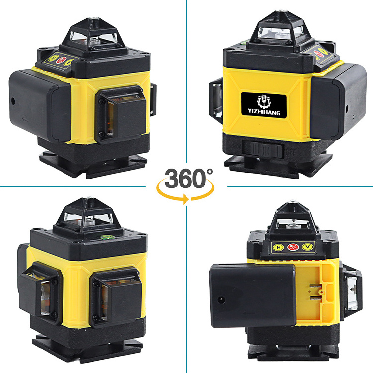 AGL91 Wholesale Price Rechargeable Digital 16 Lines Green Beam 4D Laser Level Wall Decoration Laser Leveling