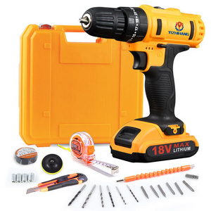 New 21v Impact Electric Drill Variable Speed Impact Electric Screwdrivers 1500MAh Cordless Drill Lithium Battery