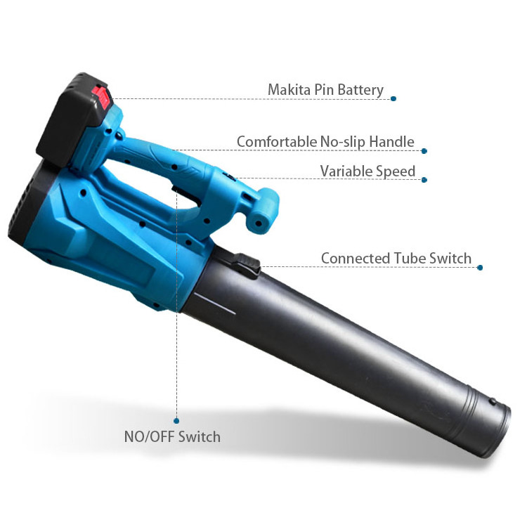 21v lithium battery garden tool electric strong power air blower high pressure leaf blower