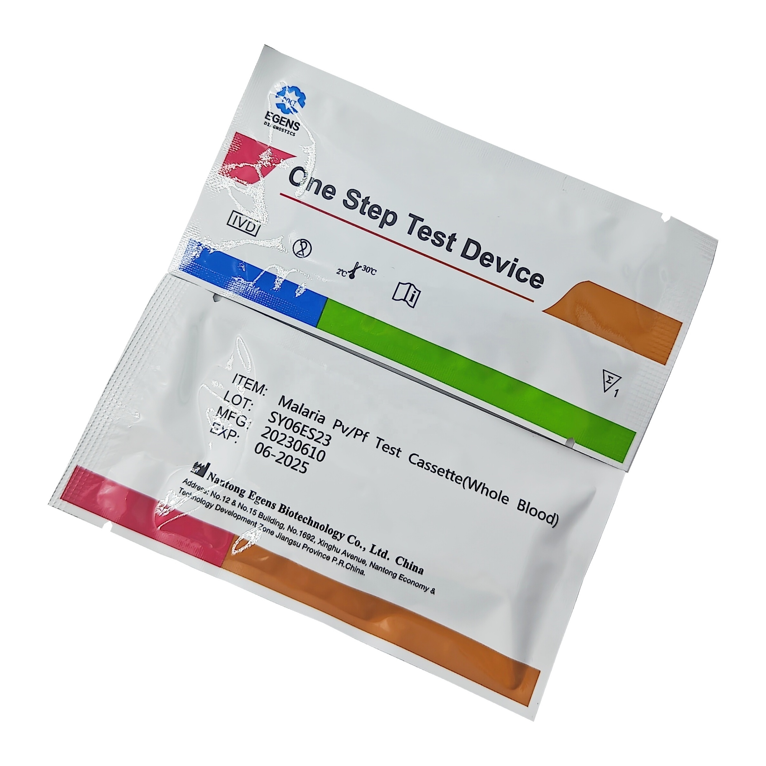 Malaria PV/PF rapid diagnostic test kit