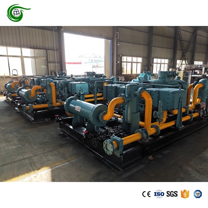 Factory Price 220KW High Automation Natural Gas Piston Compressor Inlet 0.5Bar Discharge 25Bar Flow 3.2Nm3/min CNG