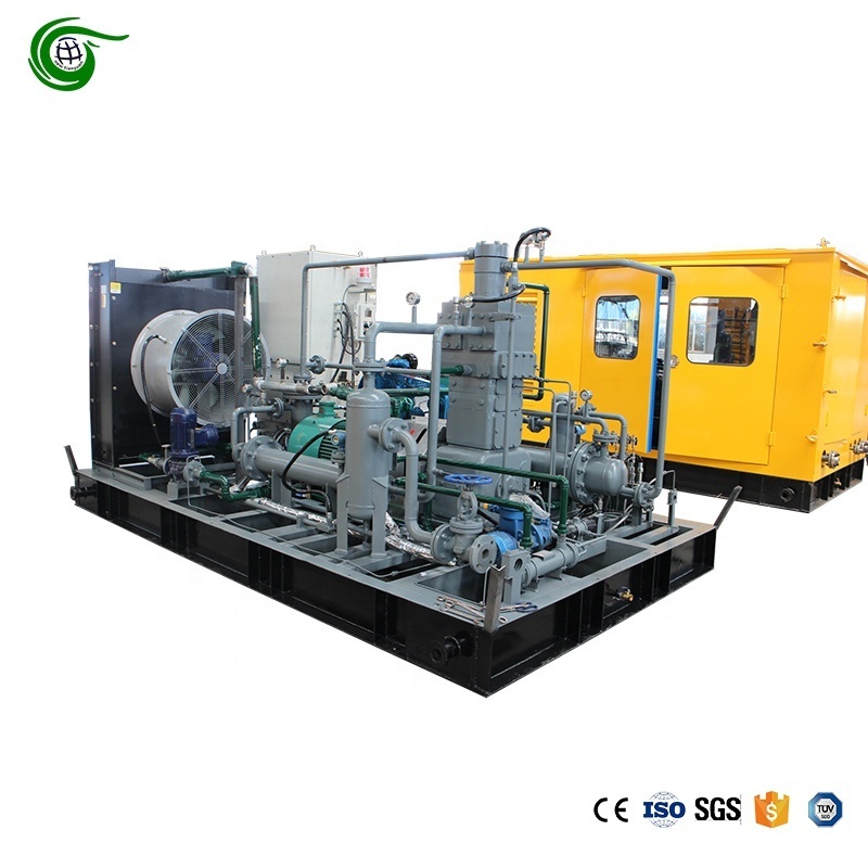 11KW Acetylene Piston Type Air Compressor Inlet 3MPa Discharge 5MPa ...