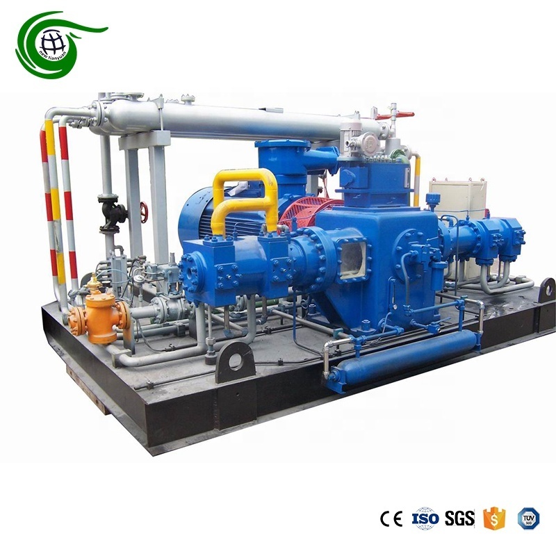 Factory Price 220KW High Automation Natural Gas Piston Compressor Inlet 0.5Bar Discharge 25Bar Flow 3.2Nm3/min CNG