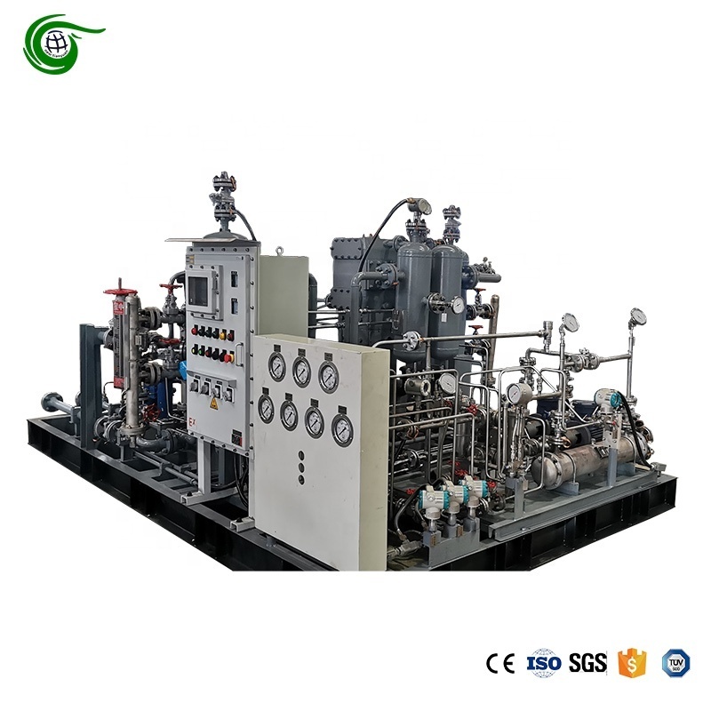 22KW Natural Gas Small Gas Compressor Inlet 9~10Bar Discharge 35Bar Flow 0.4Nm3/min Good Price CNG Piston Compressors For Sale