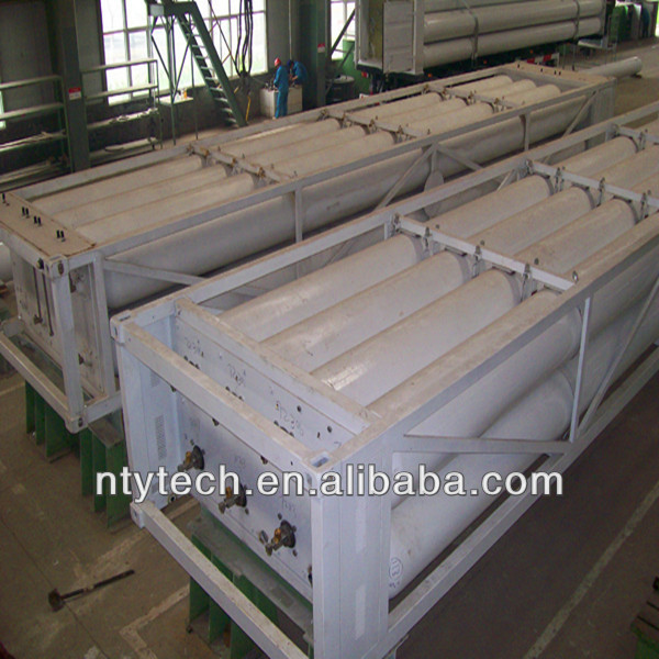 12 Tubes Helium Medium Cylinder Jumbo Tube Semi Trailer