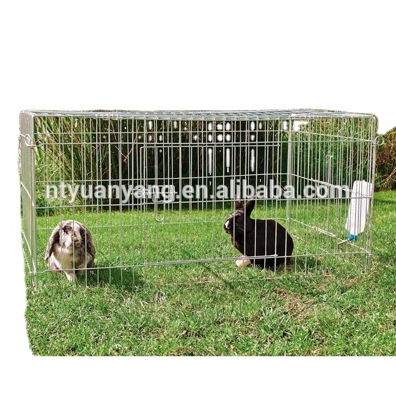 Commercial New Metal Iron Rabbit Cage Breeding with Plastic Pet Cages, Carriers & Houses for Birds 