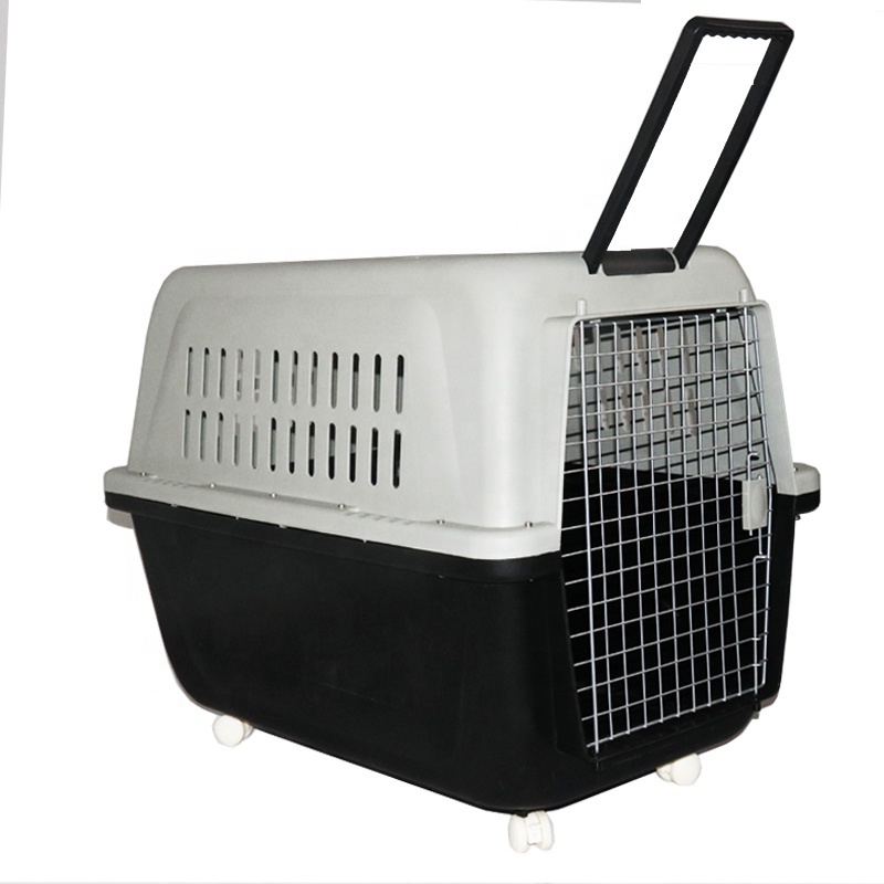 Yuanyang brand outdoor travel aviation pet dog cage with tray