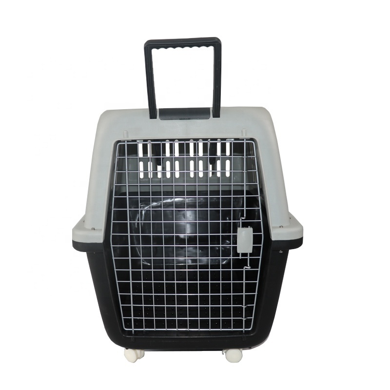 Yuanyang brand outdoor travel aviation pet dog cage with tray