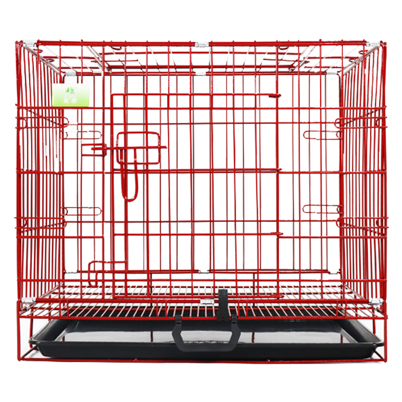 Wholesale Manufacturer New 30 36 42 48 inch metal collapsible dog crate Cage Xxl Impact dog crate with pull-out chassis