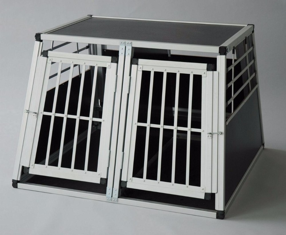 Wholesale new design Strong collapsible pet transport aluminium dog cage dog kennel pet crate factory for car travelling