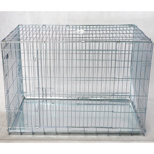 Hot selling durable  durable xl dog kennel wire foldable powder iron wire coated dog cage house pet enclosure for animals cage