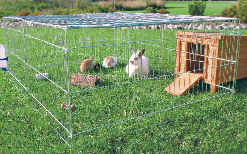 Commercial New Metal Iron Rabbit Cage Breeding with Plastic Pet Cages, Carriers & Houses for Birds 