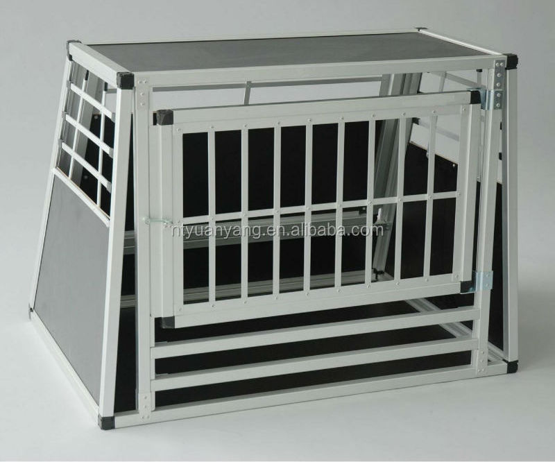 aluminum dog cage crate pet carrier movable pet house in car