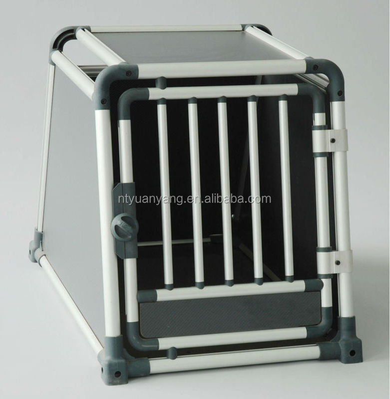 aluminum dog cage crate pet carrier movable pet house in car