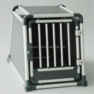 aluminum dog cage crate pet carrier movable pet house in car