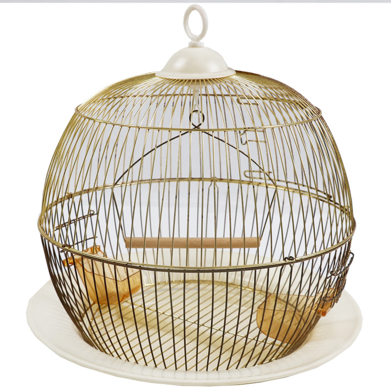 Wire perch bird cage easy to clean bird cage structure design delicate bird cage accessories folding without installation coarse