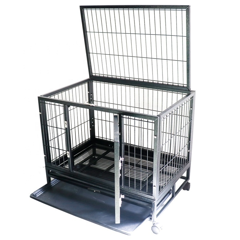 2022 Hot Sales Various sizes stainless steel dog cage dog cages metal kennels outdoor cage for dogs