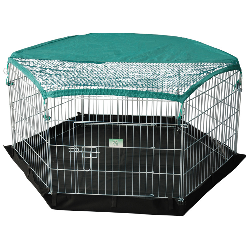 China Supplier Custom Large Size Modern folding Animals dog crate 6 panel Pet Dog Fence Dog Cage